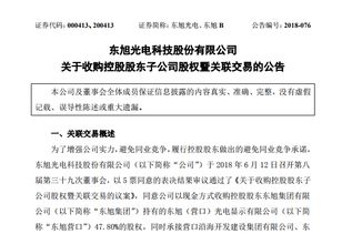 東旭光電戰略布局再落一子 1.96億元收購東旭營口控股權，強化玻璃基板產能與技術優勢